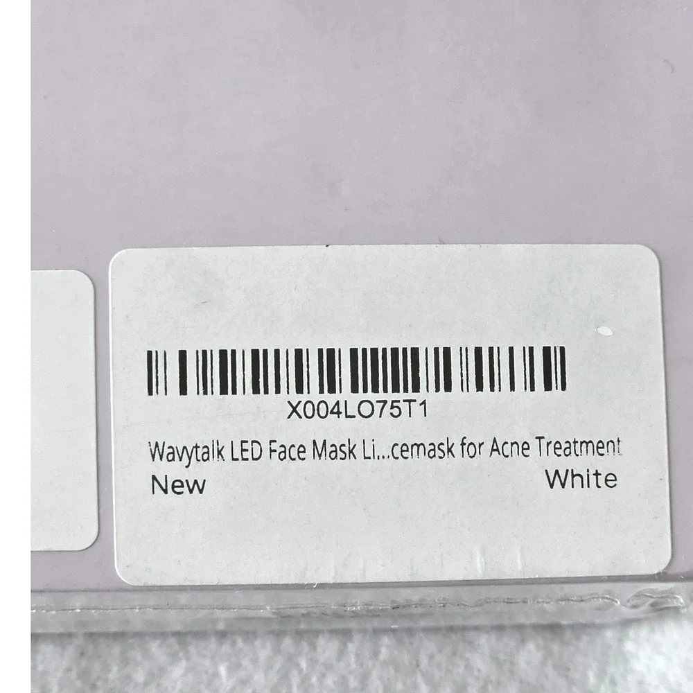 Wavytalk Glow Time LED Therapy Mask White Acne Treatment Fine Lines NEW
